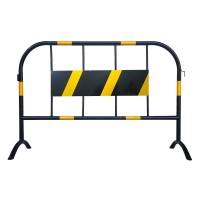 廠家直銷(xiāo) 黃黑帶板鐵馬 道路施工圍擋