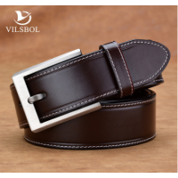 男士針扣頭層純牛皮帶年輕人休閑裝真皮韓版腰帶廣州白云皮具