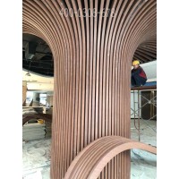 弧形包柱鋁方通 造型鋁方通吊頂廠家定制