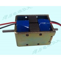 雙線圈推拉式電磁鐵/正負(fù)極四出線自保持電磁鐵