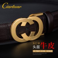 卡西亞品牌腰帶廣州皮帶廠格菱皮具專業生產定制真皮腰帶