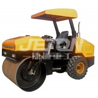 前單鋼輪后膠輪壓路機5噸座駕式 液壓振動道路回填等均可使用