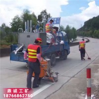 泉州手推式多功能熱熔劃線一體機 自走式高速公路斑馬線標線機