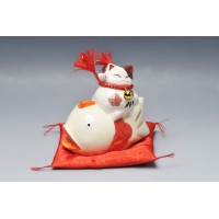 SW148 6寸 坐鯉祝福貓