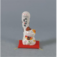 W445  左開運招財貓