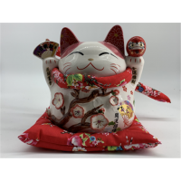 SW470 7寸 招財櫻花貓