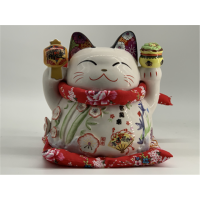 SW482 7寸五福臨門招財貓